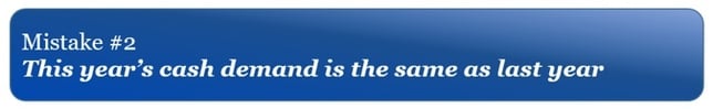 Banks and credit unions mistakenly believe that cash demand stays the same year to year