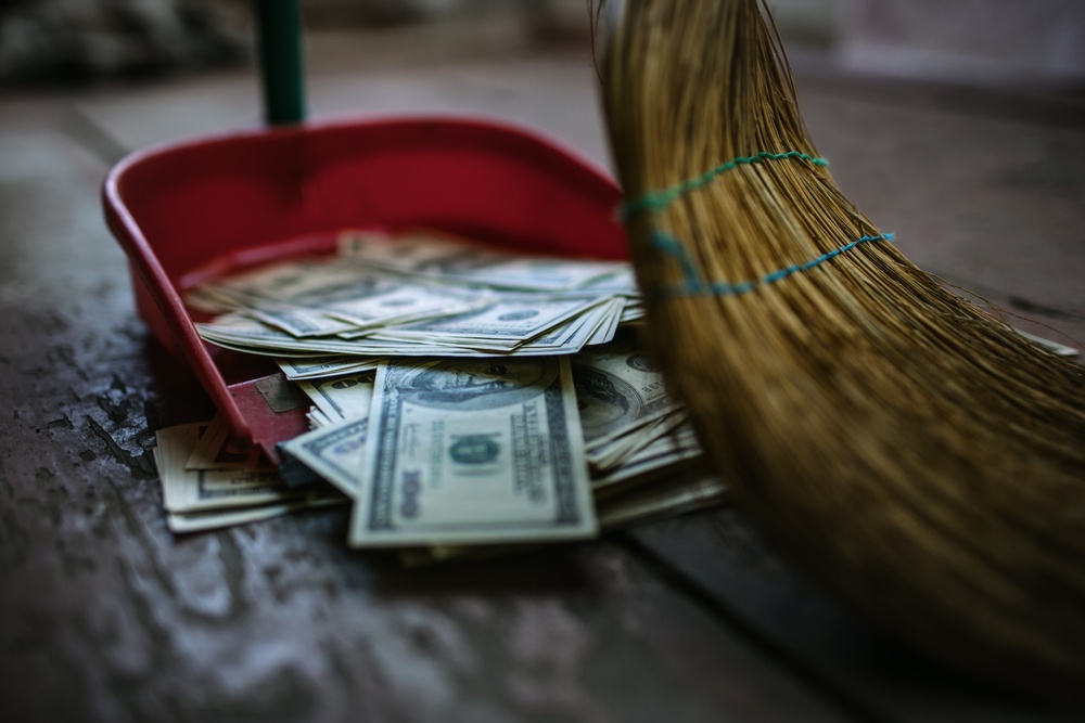 Sweeping money